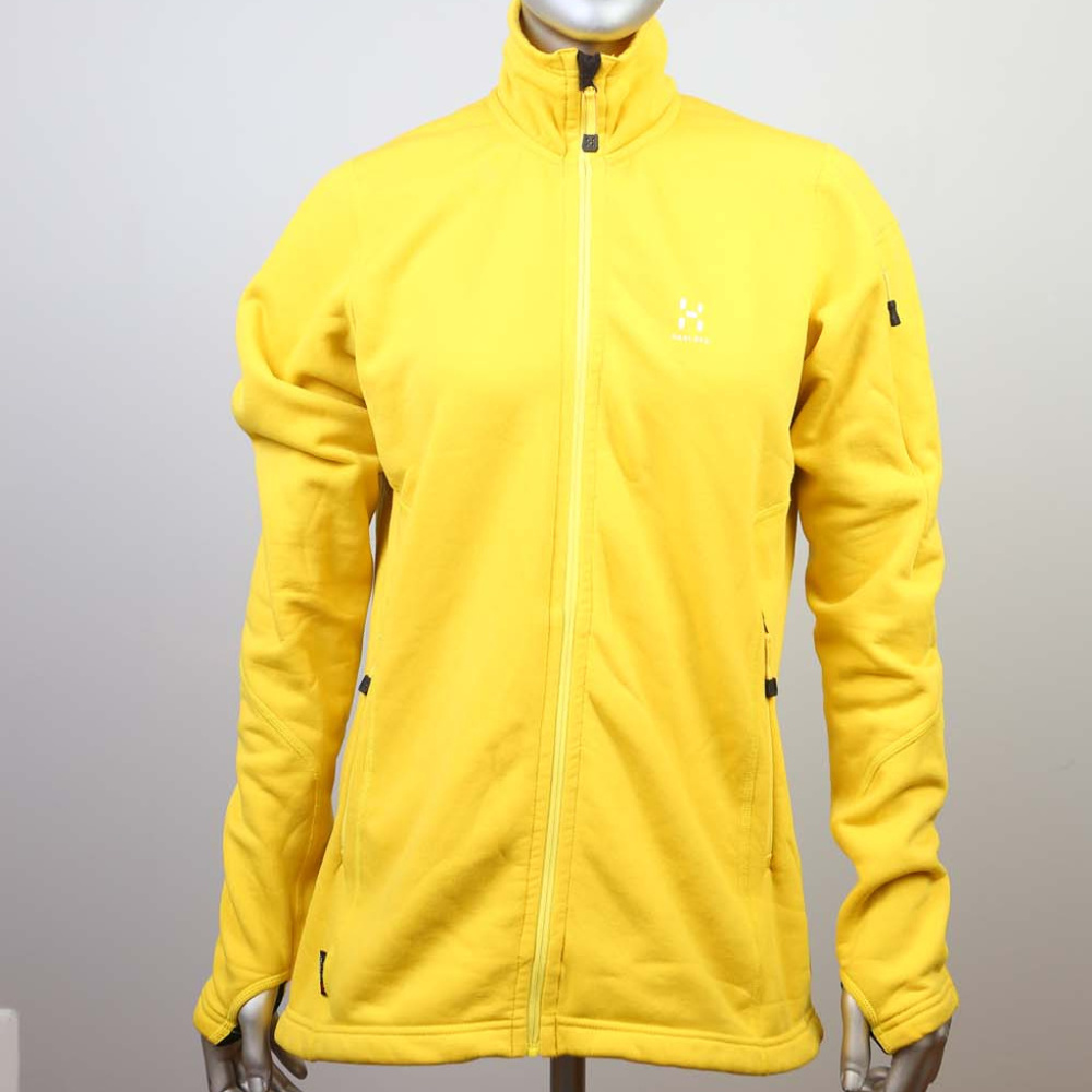 Haglofs Woman's Fleece Jacket L NWOT yellow